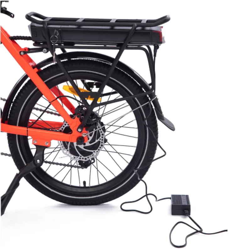 Chill-e Low Step Folding Electric Bike Orange E-Bike-4
